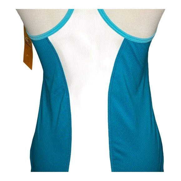 C9 Champion Racer Back Mesh Tank Top Size XS Blue White - Picture 6 of 7